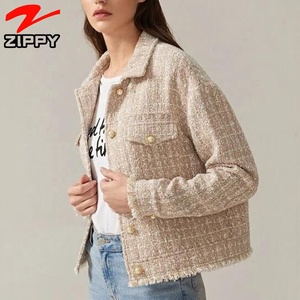 Chaqueta informal a cuadros para mujer, abrigo personalizado para <span class=keywords><strong>otoño</strong></span> e <span class=keywords><strong>invierno</strong></span>, <span class=keywords><strong>2022</strong></span> - Product Image 4