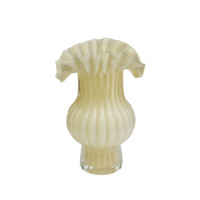 Vase en verre d'art médiéval rétro moderne, vase de table transparent durable pour l'arrangement floral, décoration de salon et de salle à manger