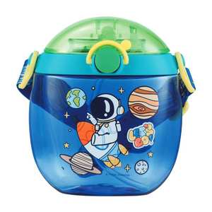 Botella de Agua Infantil PINKAH Lovely Animal de 550 ml, Tritán, Libre de BPA, Antiderrames, con Correa para el Hombro y Pajita, para Niños, Escuela y Actividades al Aire Libre - Product Image 3