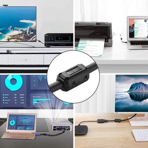 Nucleo in <span class=keywords><strong>Ferrite</strong></span> Clip-On per la Soppressione di <span class=keywords><strong>EMI</strong></span>/<span class=keywords><strong>RFI</strong></span> per Cavi USB e di Alimentazione - Product Image 6