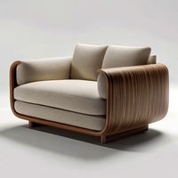 Fauteuil inclinable ergonomique en bois blanc, fait main, moderne et écologique, pour salle à manger, salon, chambre, appartement, avec accoudoirs amovibles