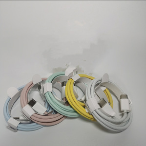 สายชาร์จ USB Type C to USB Type C แบบถักไนลอนสีขาว 2A รองรับการชาร์จเร็ว 3A สำหรับโทรศัพท์มือถือ - Product Image 4