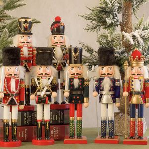 Rts 30Cm New Handmade Bằng Gỗ <span class=keywords><strong>Nutcracker</strong></span> Giáng Sinh Bức Tượng & Đồ Chơi Cho Nhà Hoặc Trung Tâm Mua Sắm Trang Trí Nội Thất Cho Mùa Giáng Sinh - Product Image 1