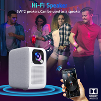 Wupro/OEM proyektor LED portabel cerdas Android Mini 2023 P Full HD Home Theater luar ruangan 3D 4K terbaru 1080