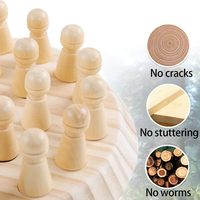Familien-Brettspiele für Kinder und Erwachsene Vorschul-Lernspielzeug Geburtstagsgeschenk Hölzernes Gedächtnis-Schachspiel