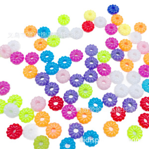 ลูกปัดฟลายวีลโดปามีนทรงฟักทอง ขนาดกลาง ทำจากพลาสติกเรซิ่น สำหรับงาน DIY เครื่องประดับตกแต่งผมและเสื้อผ้า - Product Image 5