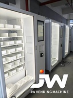 Distributeur automatique de repas chauds 24h/24, entièrement automatique, chauffage rapide, pour la restauration rapide, avec écran tactile 22 pouces, paiement QR/Caisses