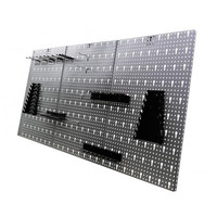 Panneau pegboard avec crochets, pour le ménage et le garage, organiseur d'outils, pegboard en métal