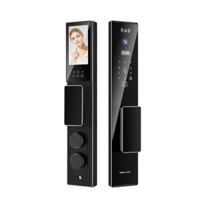QL-S555ล็อคดิจิทัลอัจฉริยะระบบอัตโนมัติเต็มรูปแบบพร้อม3D สแกนใบหน้าและวิดีโออินเตอร์คอมจดจำลายนิ้วมือรหัสบัตร RFID Tuya - Product Image 1