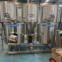 Système de brassage de bière Cassman 200L 300L - Cuve de mouture/Réservoir de décantation/Chaudière de brassage/Moteur PLC Whirlpool et roulement en acier inoxydable