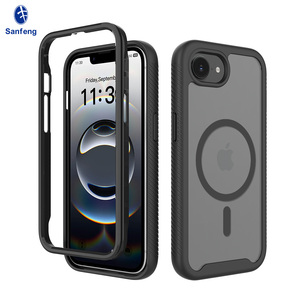 Nuova Cover per iPhone 17e Opaca Effetto Soft-Touch, Resistente agli Urti, Completamente Protettiva, Magnetica con Retro Effetto Pelle - Product Image 1