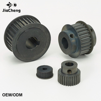 Poulie de distribution sur mesure en acier au carbone C45 usinée CNC, traitement de surface par noircissement/phosphatage, OEM/ODM pour charges lourdes