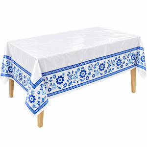 Indoor Outdoor Use Restaurants Catering Businesses Disposable Plastic Banquet <b>Table</b> <b>Cover</b> Rolls - Product Image 2