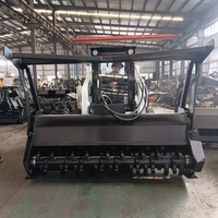 Débroussailleuse forestière hydraulique robuste à haut débit pour chargeuse compacte, pour la remise en état des terres et le défrichement des zones brûlées