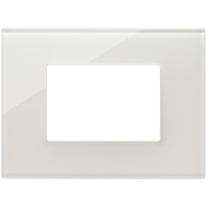 Plaque d'interrupteur murale blanc laiteux, longueur 15,8 cm, largeur 14,1 cm, hauteur 3,9 cm - Product Image 1