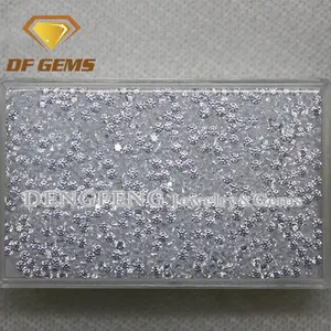 Wholesale wuzhou white round synthetic stones cubic zirconia price