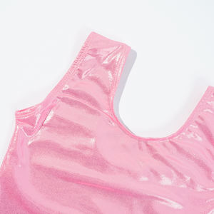 ชุดบัลเล่ต์ผ้ามันเงาสำหรับเด็กผู้หญิงชุดยิมนาสติกสำหรับการแสดงบนเวทีชุดนักยิมนาสติกสีชมพูสินค้าออกใหม่ - Product Image 4