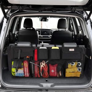 Sac de rangement universel pour siège arrière de voiture organisateur de coffre de voiture <span class=keywords><strong>en</strong></span> cuir pliable sacs de rangement étanches pour voiture - Product Image 2