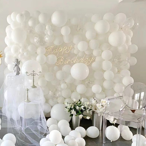 Di alta qualità 5/10/18/36/40 pollici in lattice naturale palloncino bianco puro Kit decorazione del partito per il <span class=keywords><strong>compleanno</strong></span> della ragazza - Product Image 2