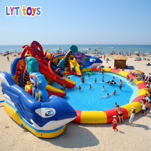 <span class=keywords><strong>Parc</strong></span> <span class=keywords><strong>aquatique</strong></span> gonflable commercial personnalisé pour l'extérieur, équipement de <span class=keywords><strong>parc</strong></span> <span class=keywords><strong>aquatique</strong></span> pour les familles et les événements, plaisir des <span class=keywords><strong>vacances</strong></span> - Product Image 1