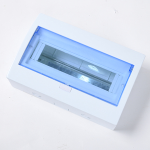 Boîtier de distribution <span class=keywords><strong>électrique</strong></span> en plastique QHECO Q1-Blue à montage en surface, 220V, 6/16 prises, utilisation intérieure, disjoncteur - Product Image 3
