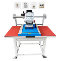 T-shirt industriel Design vêtements marque tissu Dtf 3d étiquette logo gaufrage pneumatique transfert de chaleur presse d'impression Machines