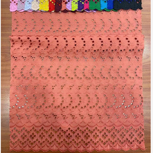 Kuşgözü nakış kumaş işlemeli T/c Polyester pamuk kumaş nakış kumaş için düğün elbisesi gömlek bez - Product Image 4