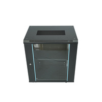 Baie de serveur réseau murale 12U, armoire d'équipement standard en acier de 19 pouces
