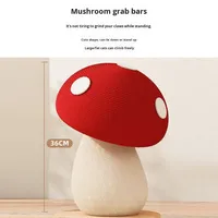 Griffoir écologique pour chat en sisal, support d'escalade en forme de champignon rouge, jouet vertical auto-entretenant anti-chute