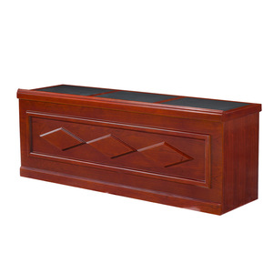 Chairman's Platform Conference Table Double Seat MDF Solid Wood Veneer Office Meeting Use Model 08823 - Product Image 5