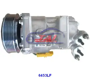 Compressor 6V12 : SD1439, SD1438, SD1430, 6453FR, 6453LF, 9646273880 Auto AC Air conditioning Universal Compressor