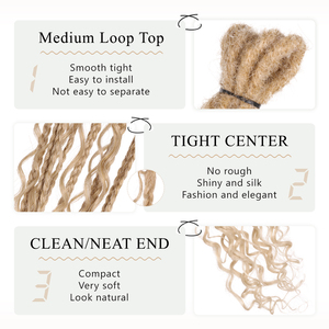 AliLeader 24" 5 Strands Hip-Hop Boho <strong>Box</strong> <strong>Braids</strong> Synthetic Double Ended <strong>Dreadlocks</strong> Crochet Locs Hair Extensions with Curly Ends - Product Image 4