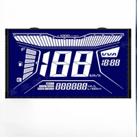 Module numérique LCD OEM personnalisé 7 14 segments écran LCD pour tableau de bord de voiture écran d'odomètre à chiffres monochromes
