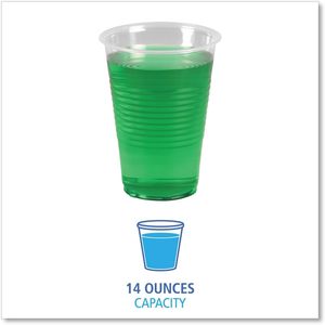 Boardwalk BWKTRANSCUP14CT <b>Cold</b> <b>Cups</b> Translucent Plastic Drinkware - Product Image 3