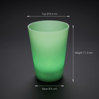 Gobelets de fête qui brillent dans le noir, gobelets fluorescents lumineux, gobelets réutilisables en plastique translucide pour bar, boîte de nuit
