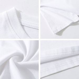 Venta al por mayor de alta calidad 100% algodón camisetas de los hombres de gran tamaño pesado de algodón grueso camisetas - Product Image 4