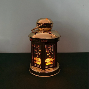 Lanterne à bougie DAMAI pour le Ramadan, lanterne en plastique LED Eid Mubarak, lanternes Ramadan Mubarak, décorations de lune et d'étoile, lumières du Ramadan - Product Image 6