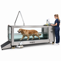 Caminadora Subacuática Ajustable para Hidroterapia Veterinaria de Perros, Equipo de Terapia Canina con Pantalla Táctil de Acero Inoxidable