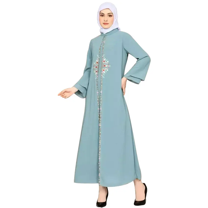 Vestido longo tradicional abaya para mulheres, design exclusivo, novo vestido longo para mulheres muçulmanas, moda de Dubai, Oriente Médio, 2024