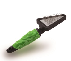 Double Sided Slicker Pet <b>Brush</b> Stainless Steel Dog Grooming <b>Brush</b> Ergonomic Grip Deshedding Comb for Daily Coat Care - Product Image 5
