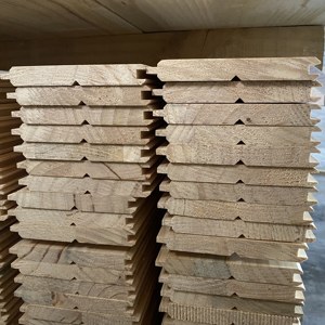 Việt Nam nhà máy bán buôn wainscots primed FJ radiata thông JV tấm T & G khuôn - Product Image 4