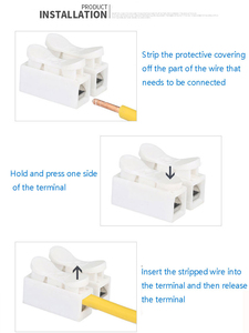 CH-<span class=keywords><strong>2</strong></span> menekan blok Terminal untuk lampu LED putih <span class=keywords><strong>2</strong></span> Pin <span class=keywords><strong>3</strong></span> Pin kabel Cepat Kawat konektor Push in konektor - Product Image 5