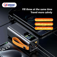 Batterie externe ultra-mince en alliage d'aluminium avec affichage numérique, charge rapide PD 100W, 20000mAh, pour ordinateur portable et téléphone portable
