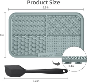 แผ่นเลียขนาดใหญ่สำหรับแมวและสุนัข ช่วยลดความวิตกกังวล พร้อมถ้วยดูดสุญญากาศ ของเล่นสุนัขเพื่อให้ความเพลิดเพลินและไม่ให้เบื่อ - Product Image 3