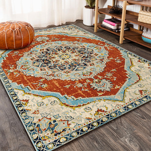 Neue Mengqi Ethnic Style Persian Carpet Boden matte für <span class=keywords><strong>Amazon</strong></span> Drops hipping Polyester Nachttisch decke für Schlafzimmer Sofa Coffee Weave - Product Image 6