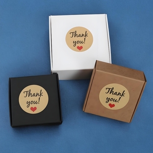 Gracias, fabricantes de impresoras de etiquetado, rollo de <span class=keywords><strong>papel</strong></span> de etiqueta de embalaje de envío redondo privado personalizado para paquete de caja de regalo y comida de flores - Product Image 3