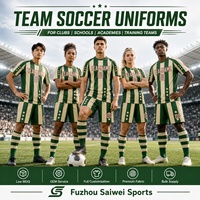 Uniforme de Fútbol Personalizado con Nombre del Jugador, Transpirable y de Secado Rápido, Ropa Deportiva para Equipos de Fútbol
