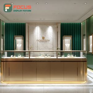 Fabricant de présentoirs minimalistes sur mesure pour bijouteries, présentoirs en métal pour magasins de bijoux, armoires à bijoux - Product Image 1