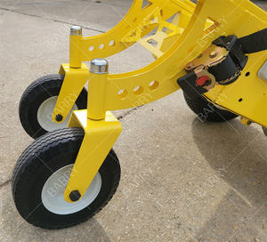 Chariot à main à 4 roues à moteur électrique, robuste, avec treuil pour soulever les châteaux gonflables - Product Image 4