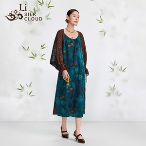 เดรสปาร์ตี้กระโปรงยาวแขนกุดเซ็กซี่พิมพ์ลายสำหรับฤดูร้อน - Product Image 2